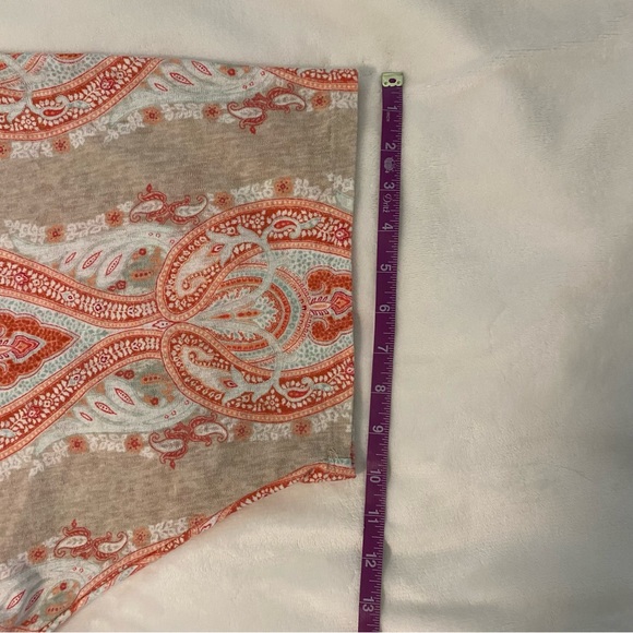 Women's JM Collections Tunic Top Flared Sleeve Aztec Pattern Multi Color Size PS - Picture 8 of 9